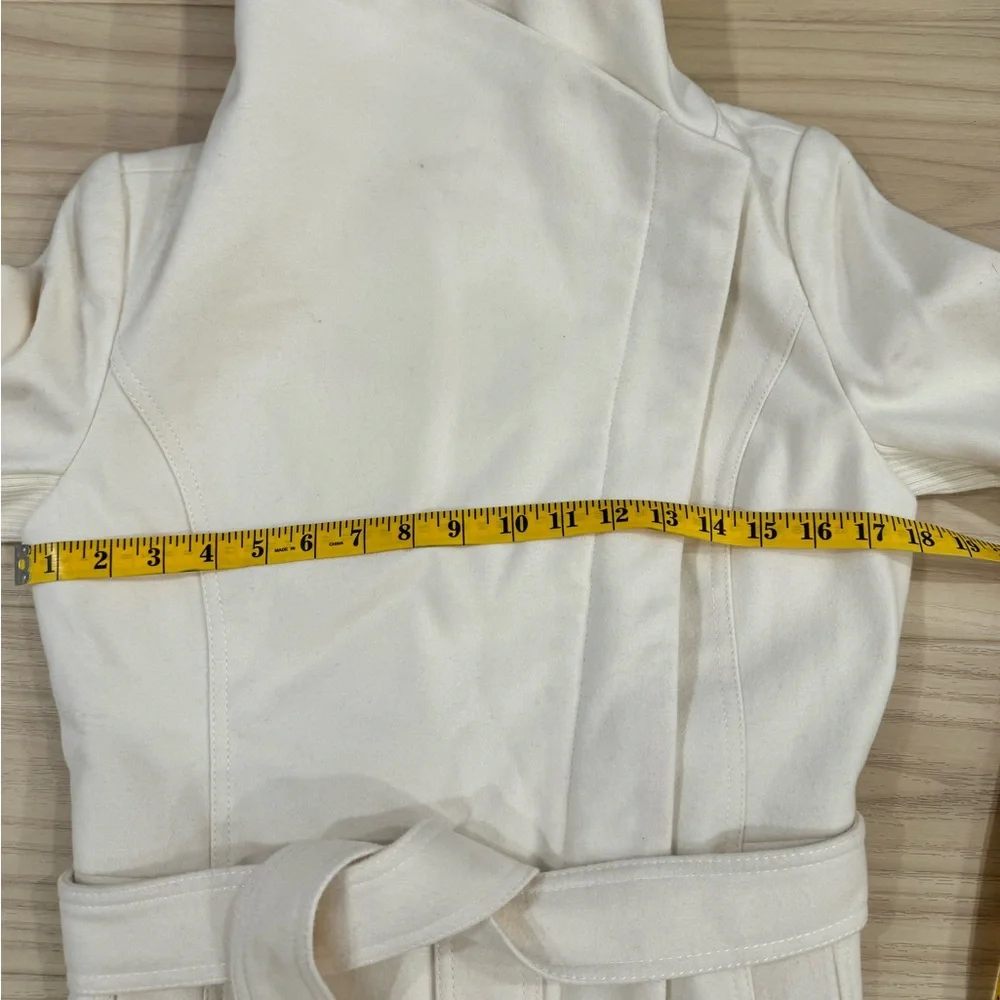 Express off white coat